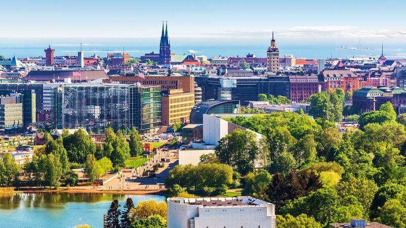 Helsinki, Finnland, im Sommer