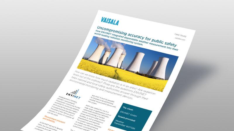 How ENVINET integrated dependable weather measurement into their world-leading radiation monitoring system.