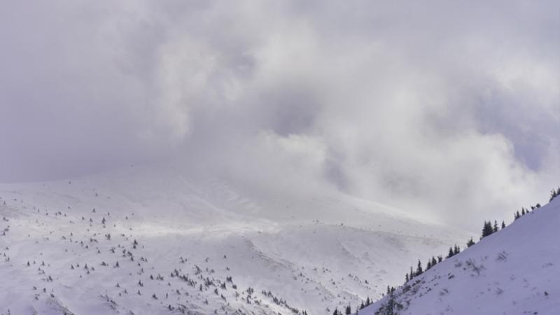 Snowy winter weather
