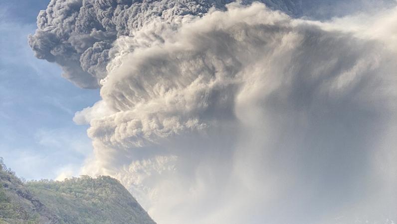 La Sourfrière eruption