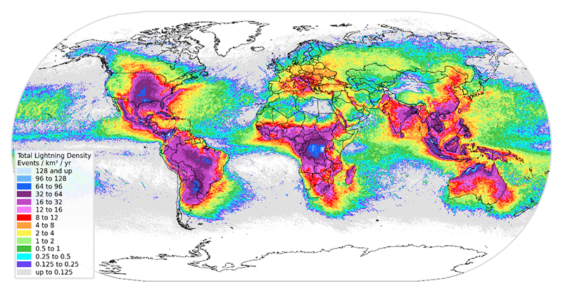 More than 2 billion lightning events are detected around the world every year by Vaisala’s GLD360.
