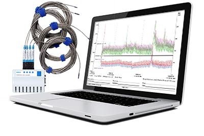 vLog Mapping software with data loggers and temperature probes
