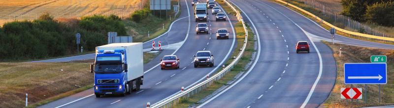 Cars on highway