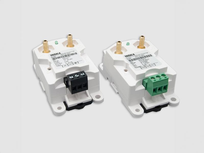 The Vaisala PDT101 differential pressure transmitter is designed for differential pressure monitoring in regulated environments. 